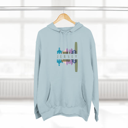 Three-Panel Fleece Hoodie  | Cozy Layer | True North
