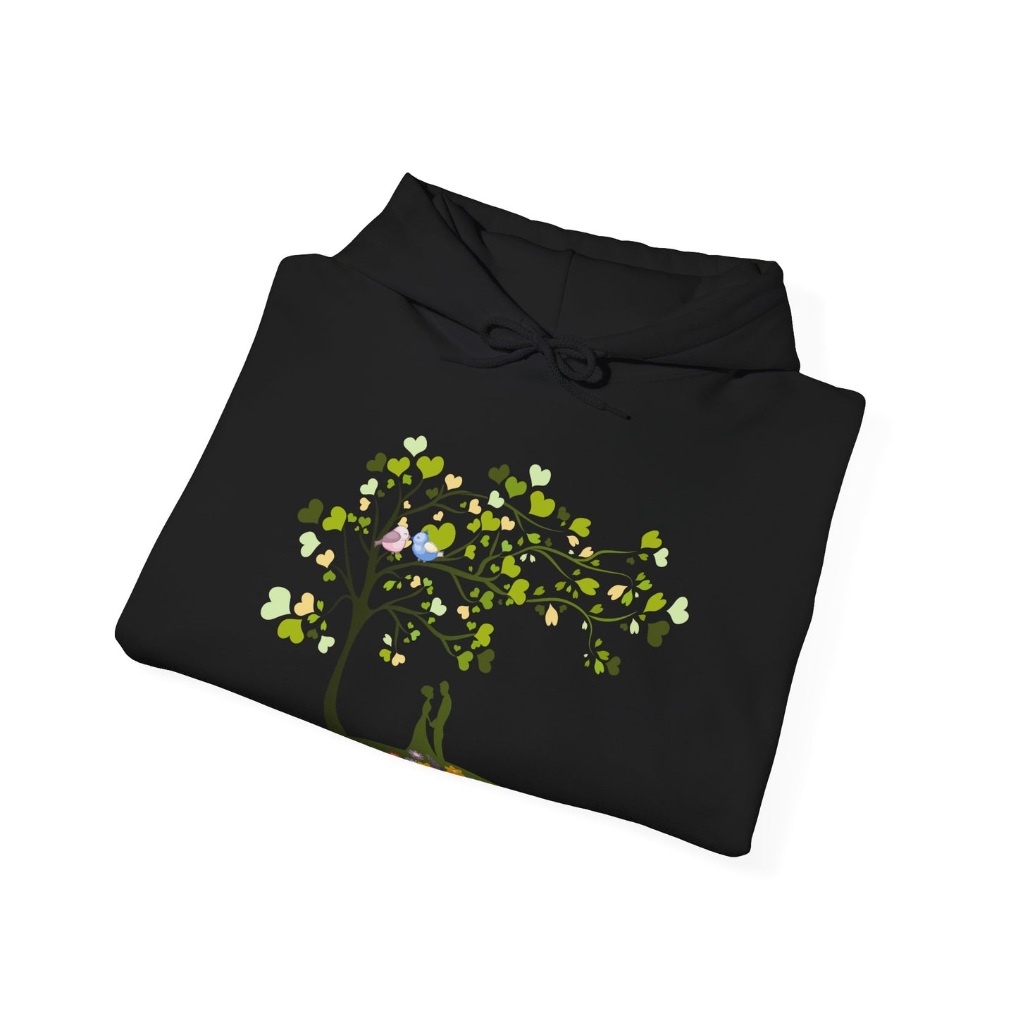Hoodie with Tree Design | Heavy Blend Fall Fashion| True North