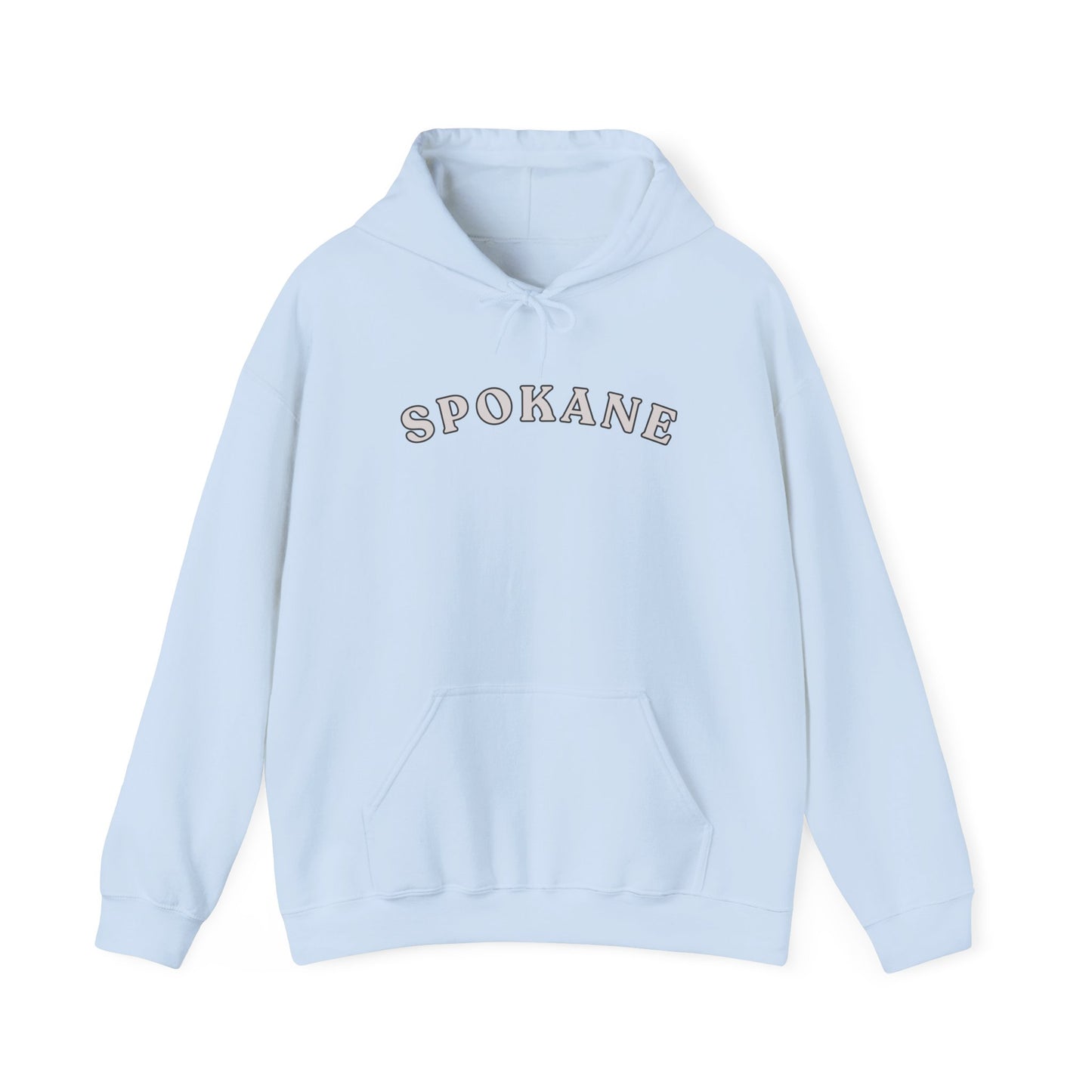 Spokane Arch Logo Hoodie — Minimal City Sweatshirt