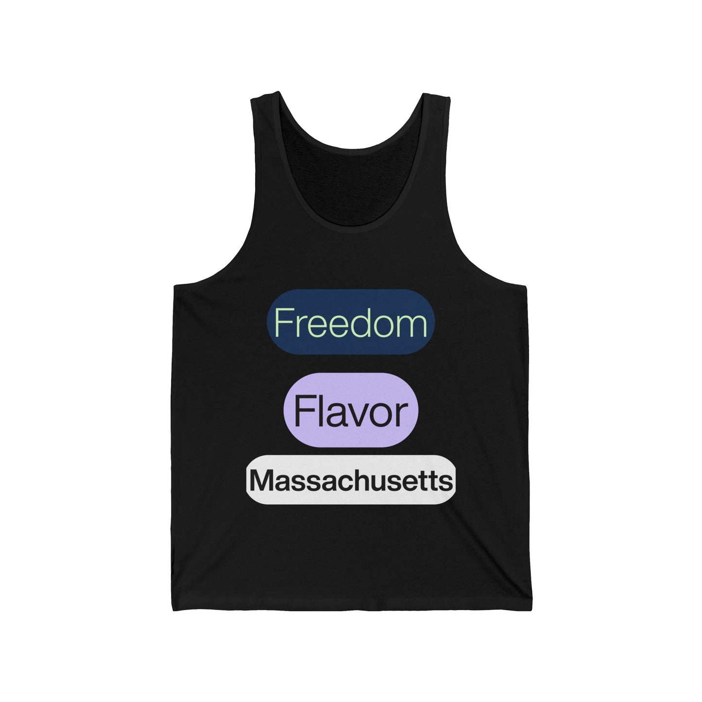Massachusetts Men/Unisex Tank Top |  Freedom Flavor  | True North