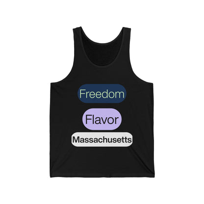 Massachusetts Men/Unisex Tank Top |  Freedom Flavor  | True North