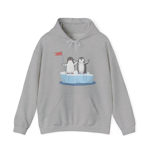 Cute Penguin Unisex Hoodie | Cozy Polar Holiday Fun | True North