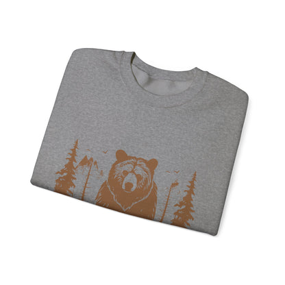 Cozy Bear Print Crewneck Sweatshirt | Outdoor Adventures | True North