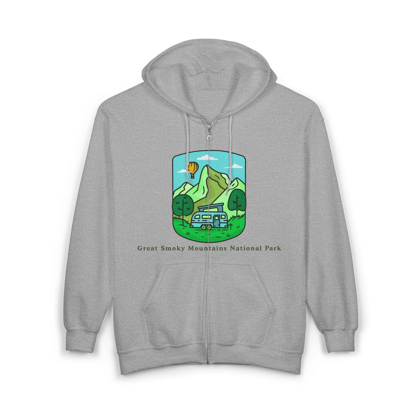 Great Smoky Mountains Zip Hoodie | National Park Adventure Wear | True North