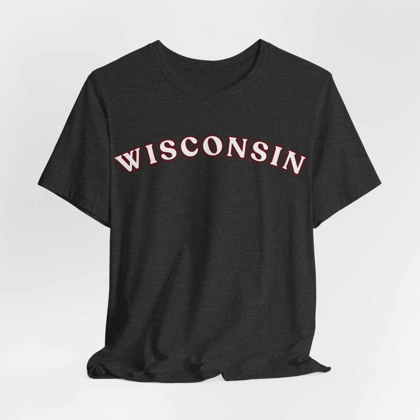 Wisconsin Arch Tee — Vintage Collegiate State T-Shirt MADISON JERSEY