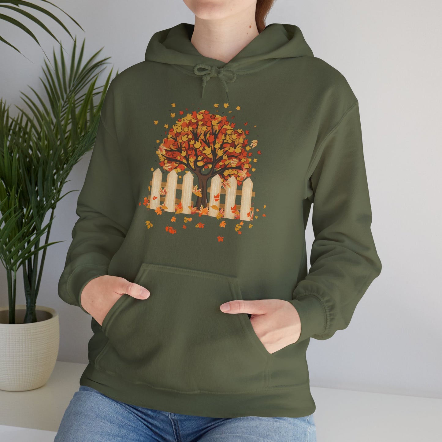 Autumn Tree Hoodie | Thanksgiving Gift, Nature-Inspired Casual Wear | True North