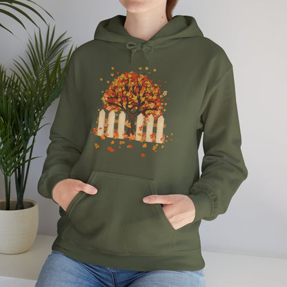 Autumn Tree Hoodie | Thanksgiving Gift, Nature-Inspired Casual Wear | True North