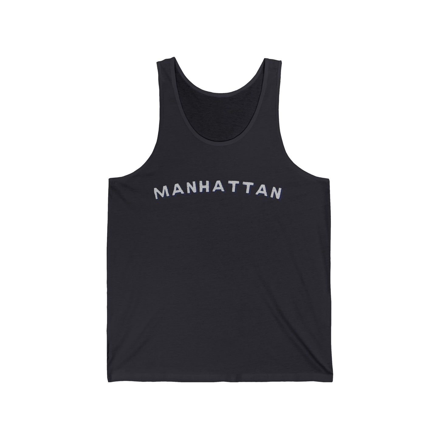 Manhattan Minimalist Men/Unisex Tank Top | City Script | True North