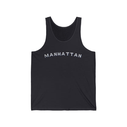 Manhattan Minimalist Men/Unisex Tank Top | City Script | True North