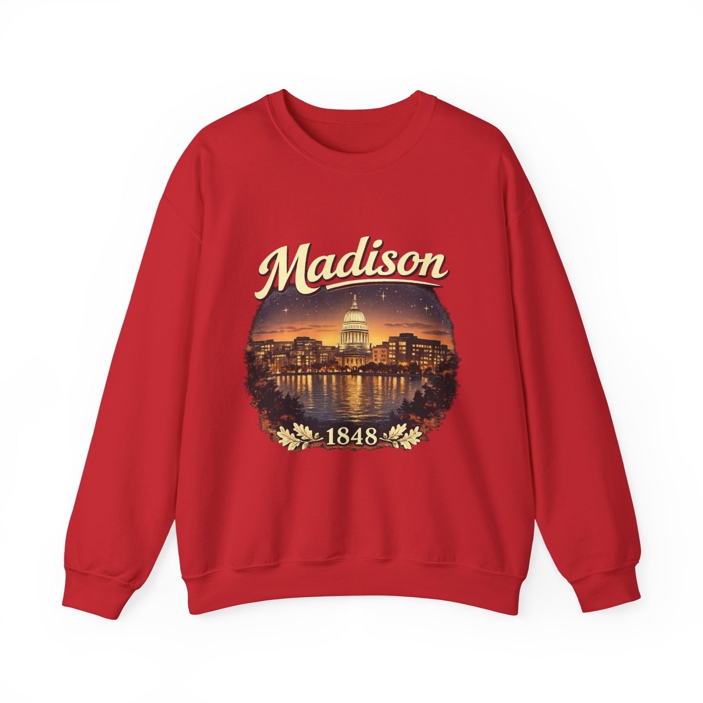Madison Capitol Skyline Unisex Sweatshirt | Soft Cotton Fit | True North