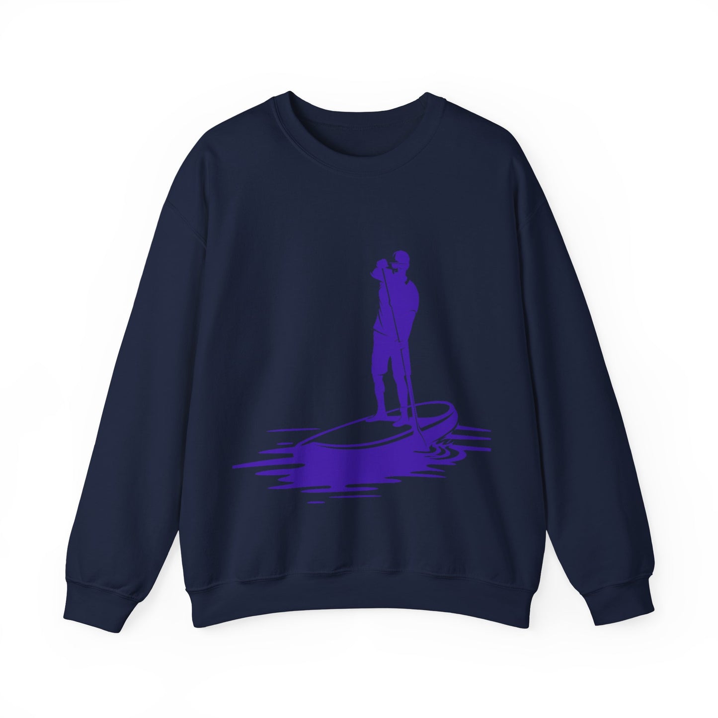 Paddle Boarder Crewneck Sweatshirt | Lightweight Pullover for Water Sports | True North