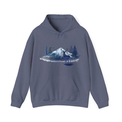 Mountain Moose Hoodie | Campers and Outdoor Travelers | True North