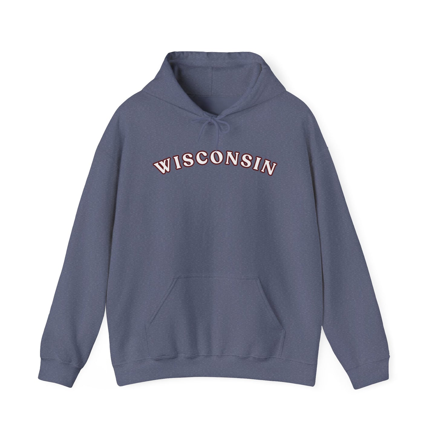 Wisconsin Arch Hoodie — Vintage Collegiate State Sweatshirt MADISON