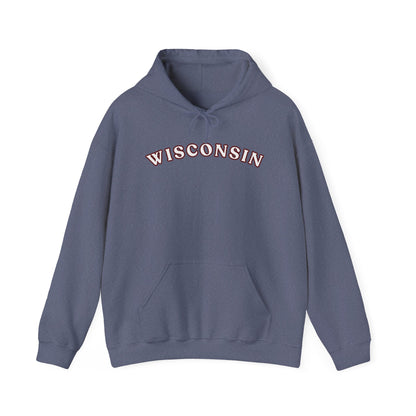 Wisconsin Arch Hoodie — Vintage Collegiate State Sweatshirt MADISON