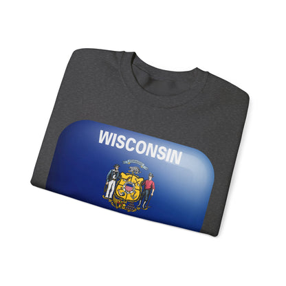 Wisconsin Flag Madison 1848 Unisex Sweatshirt | Soft Premium Fit | True North