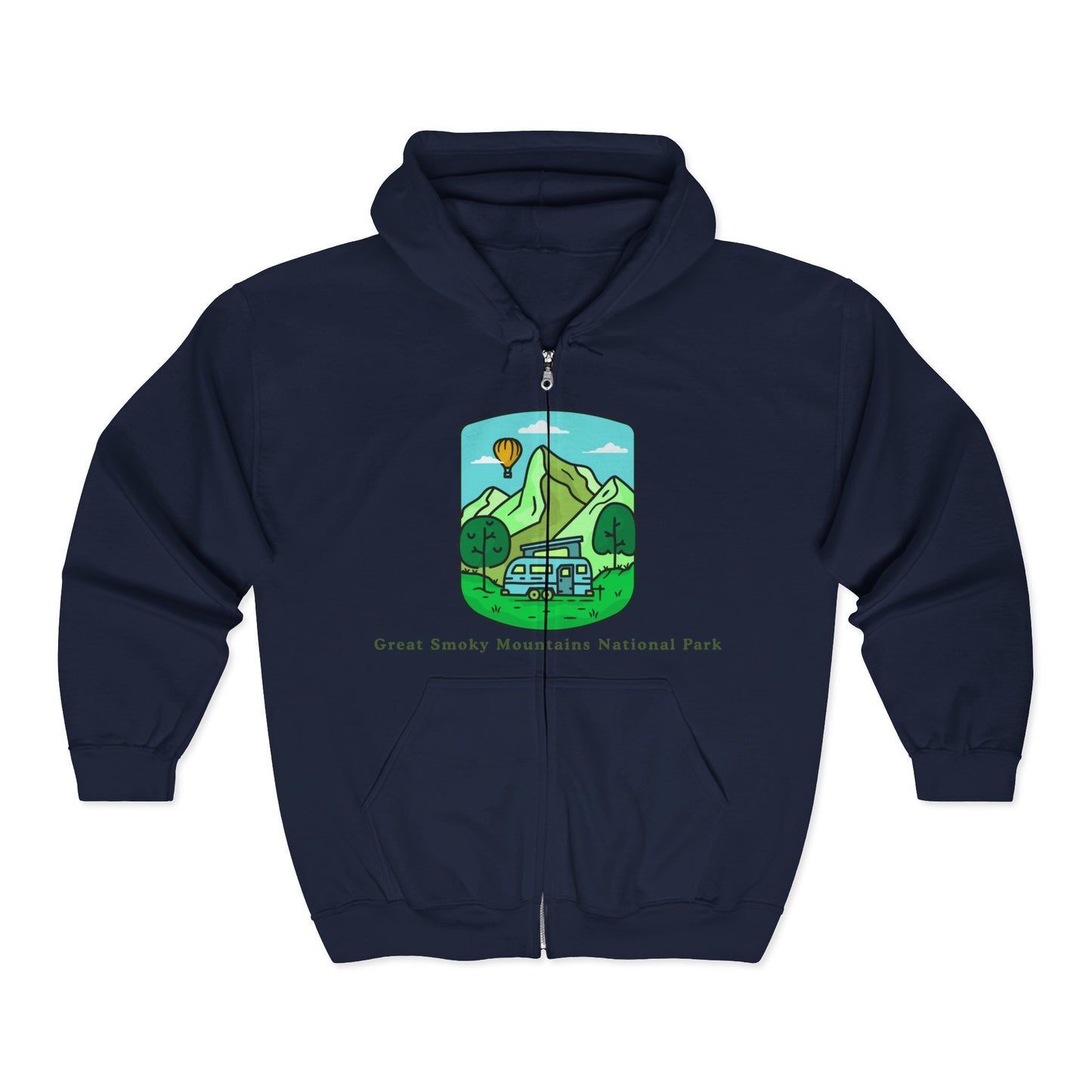 Great Smoky Mountains Zip Hoodie | National Park Adventure Wear | True North