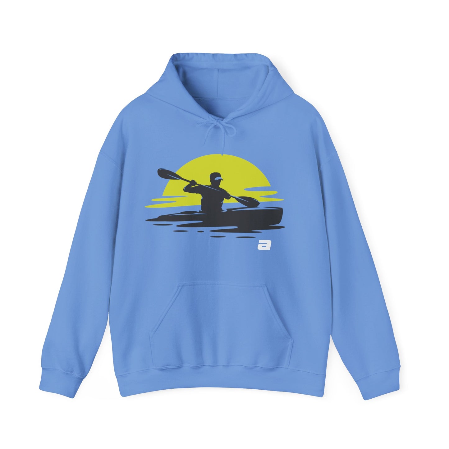 Sunset Kayaker Hooded Sweatshirt | Kayaking Lovers | True North