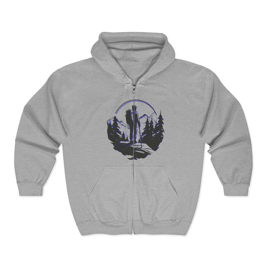 Nature-Inspired Zip Hoodie | Campers, Hiking, Travel, and Nature Lovers | True North