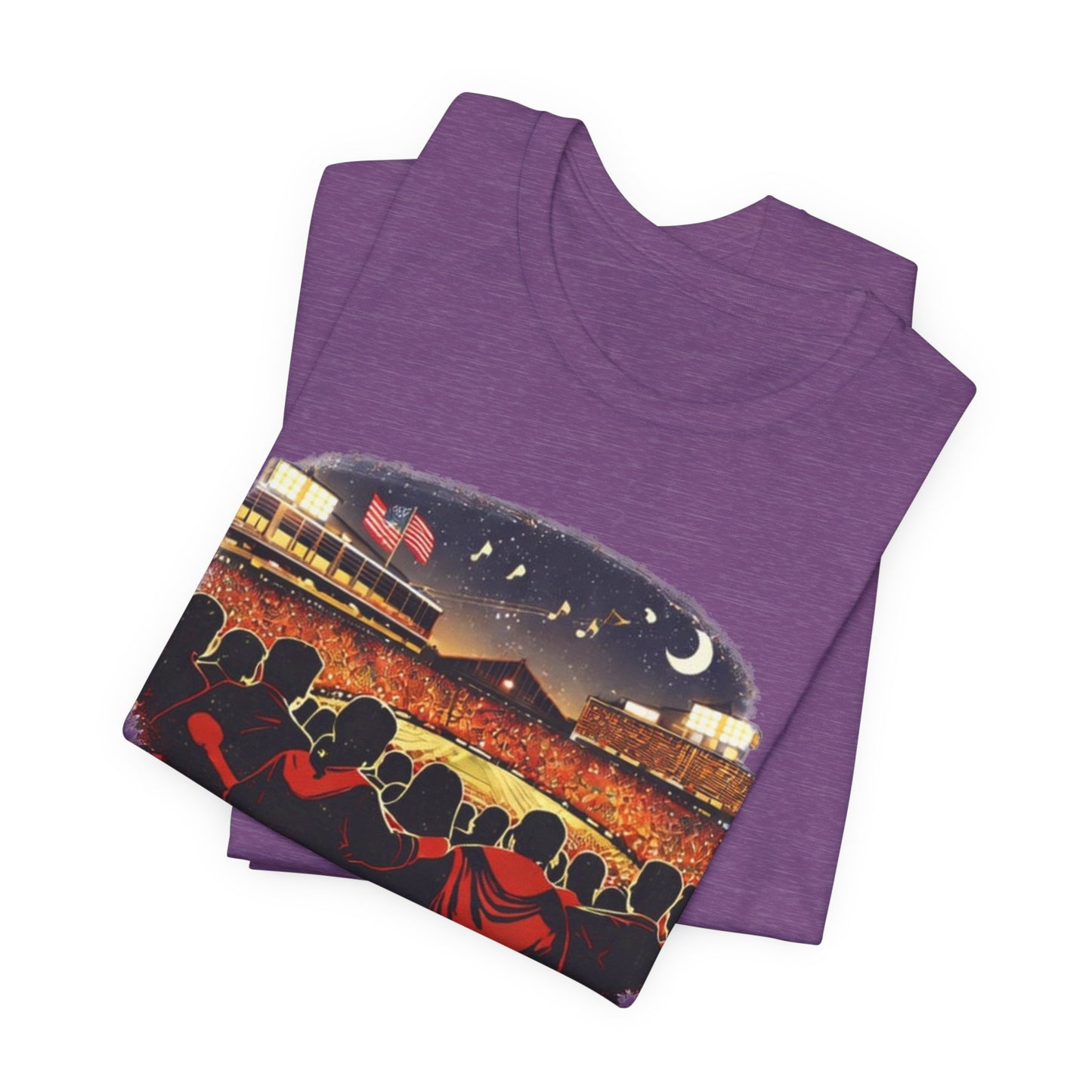 Camp Randall Stadium Football T‑Shirt – Retro Night Game Crew JERSEY Tee MADISON