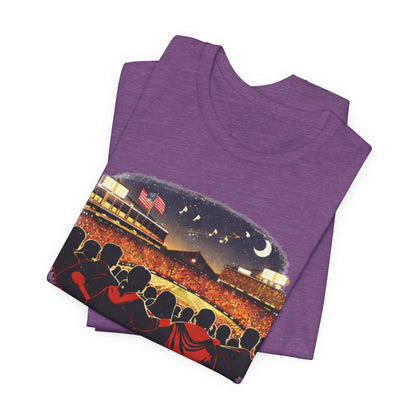 Camp Randall Stadium Football T‑Shirt – Retro Night Game Crew JERSEY Tee MADISON