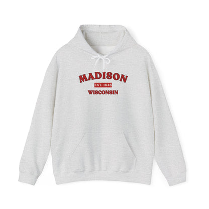 Madison Wisconsin Hoodie – Collegiate Vintage Campus Sweatshirt