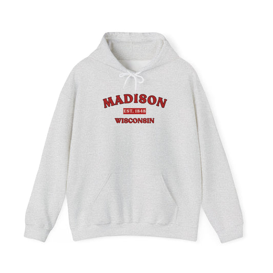 Madison Wisconsin Hoodie – Collegiate Vintage Campus Sweatshirt