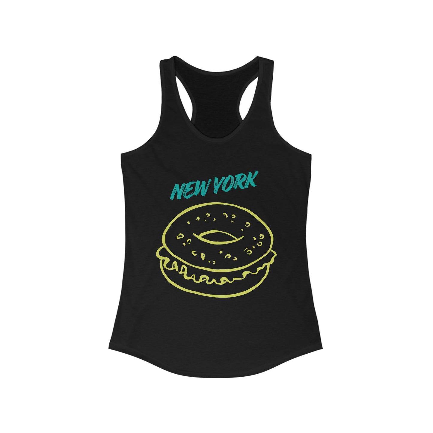 New York Bagel | Women’s Ideal Racerback Tank | True North