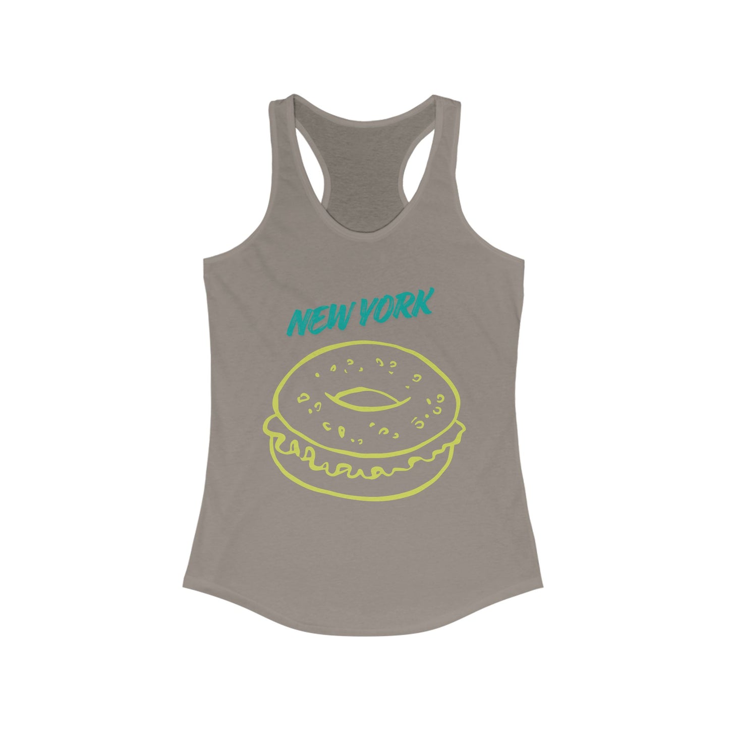 New York Bagel | Women’s Ideal Racerback Tank | True North