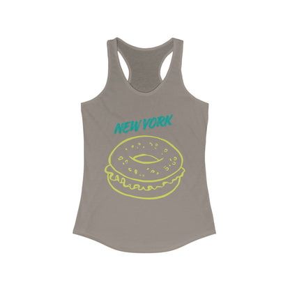 New York Bagel | Women’s Ideal Racerback Tank | True North