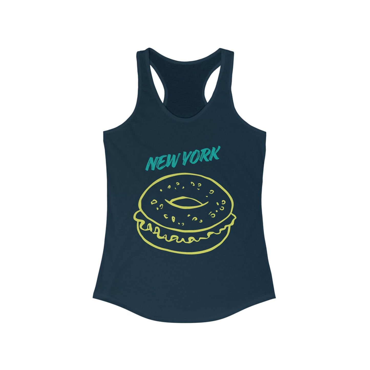 New York Bagel | Women’s Ideal Racerback Tank | True North