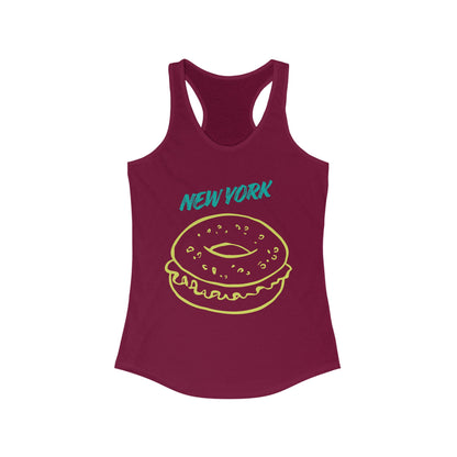 New York Bagel | Women’s Ideal Racerback Tank | True North