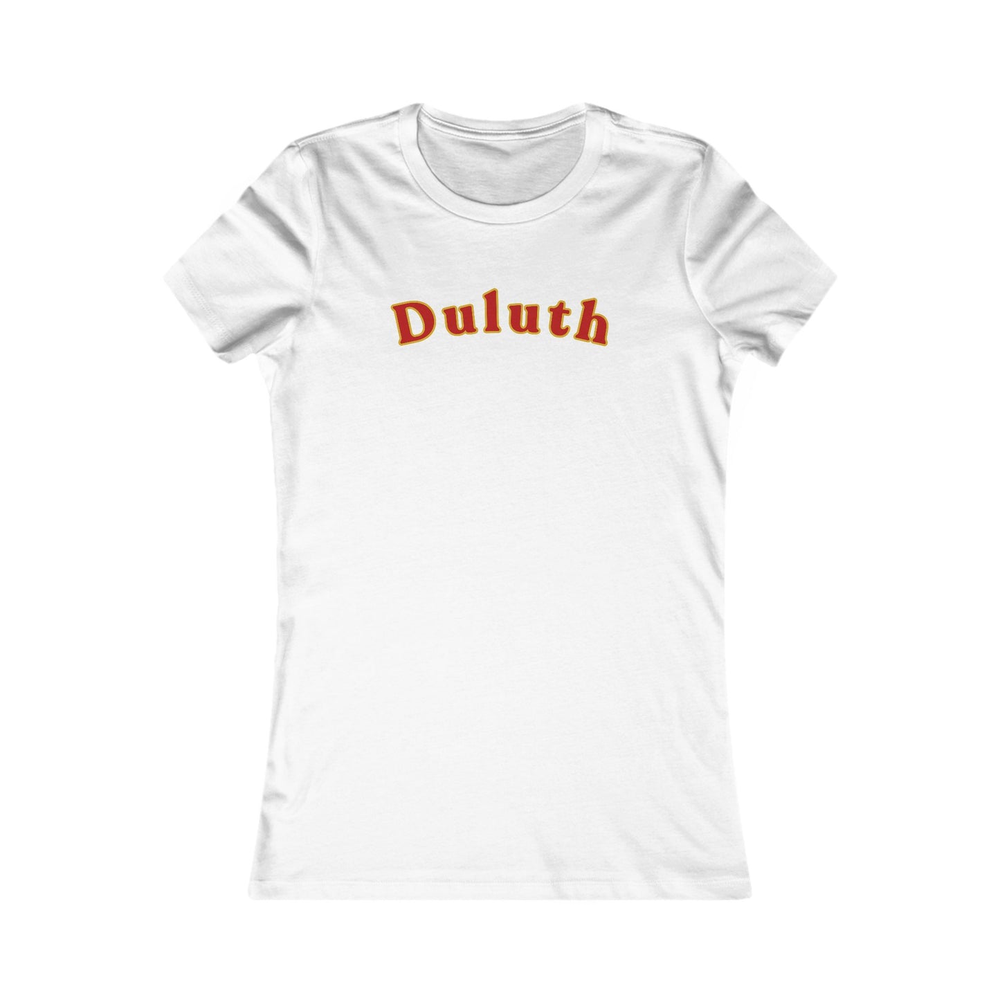 Duluth Curved Script Women's Tee — Retro City Pride T-Shirt