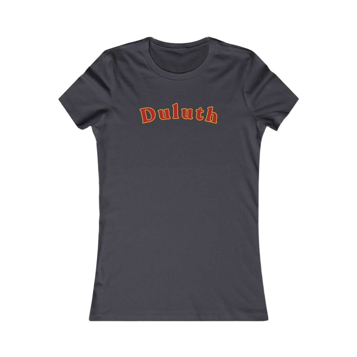 Duluth Curved Script Women's Tee — Retro City Pride T-Shirt