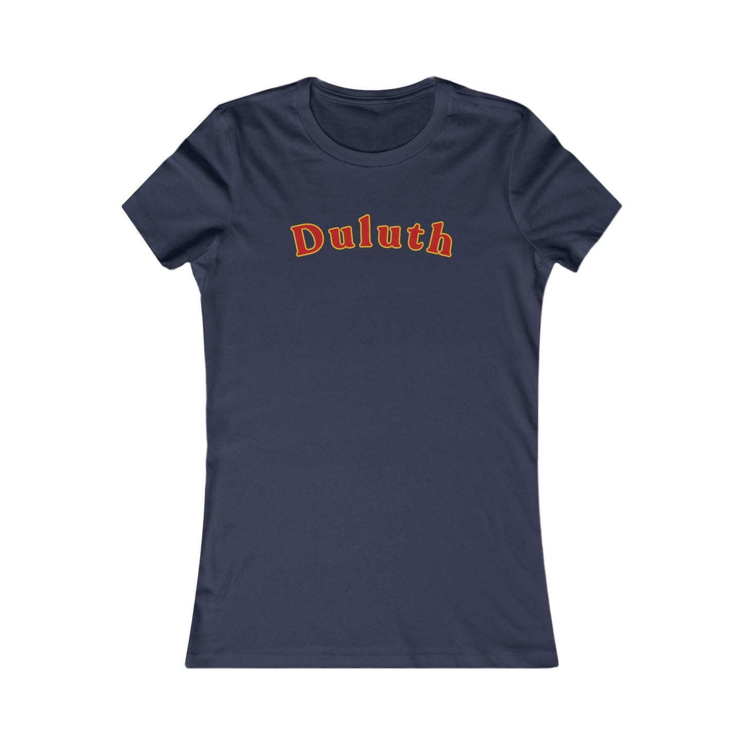 Duluth Curved Script Women's Tee — Retro City Pride T-Shirt