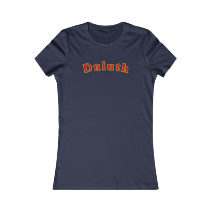 Duluth Curved Script Women's Tee — Retro City Pride T-Shirt