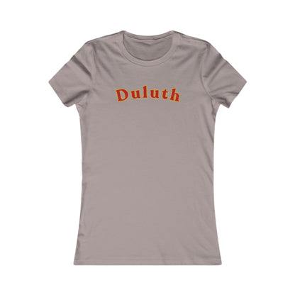 Duluth Curved Script Women's Tee — Retro City Pride T-Shirt