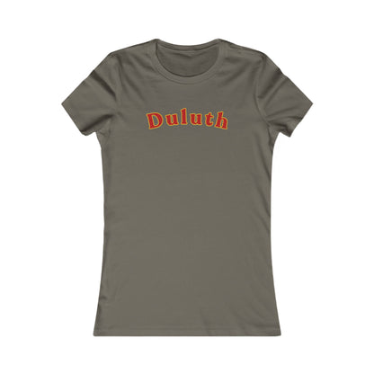 Duluth Curved Script Women's Tee — Retro City Pride T-Shirt