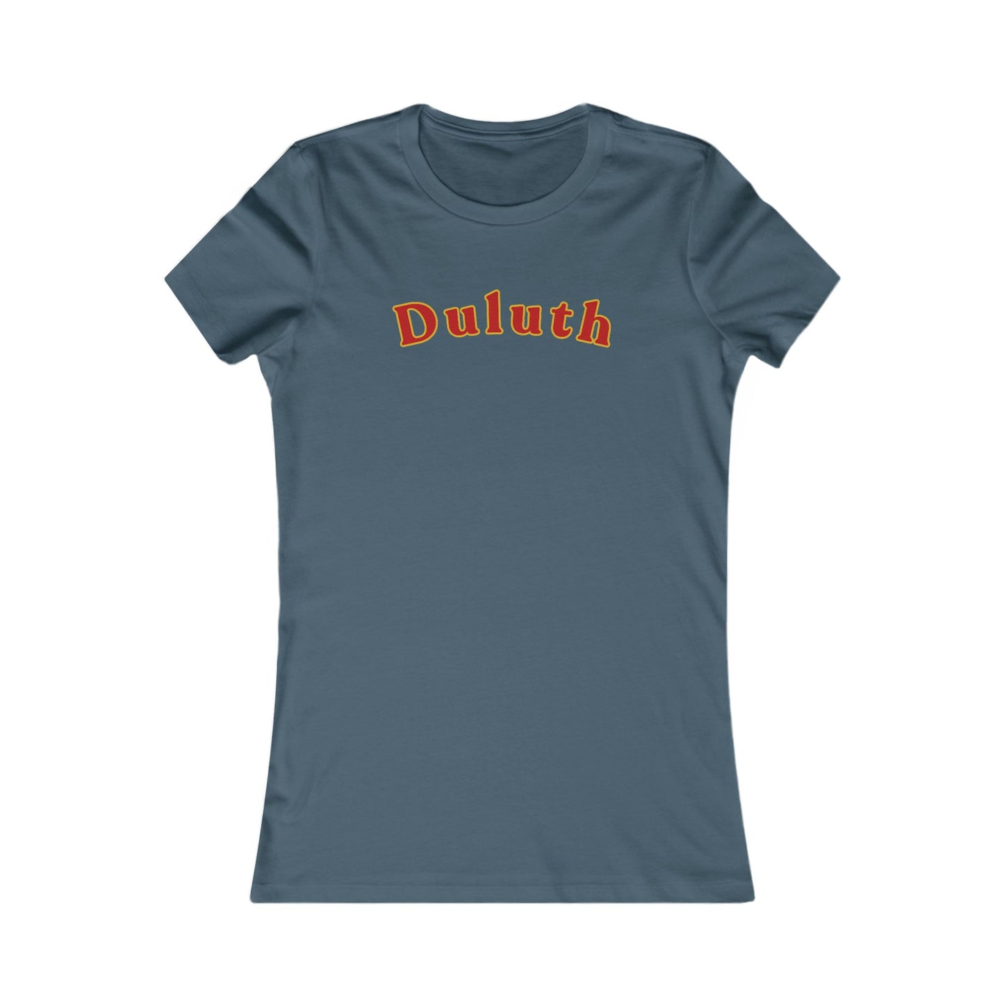 Duluth Curved Script Women's Tee — Retro City Pride T-Shirt