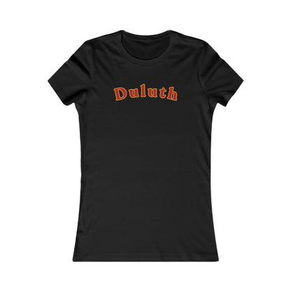 Duluth Curved Script Women's Tee — Retro City Pride T-Shirt