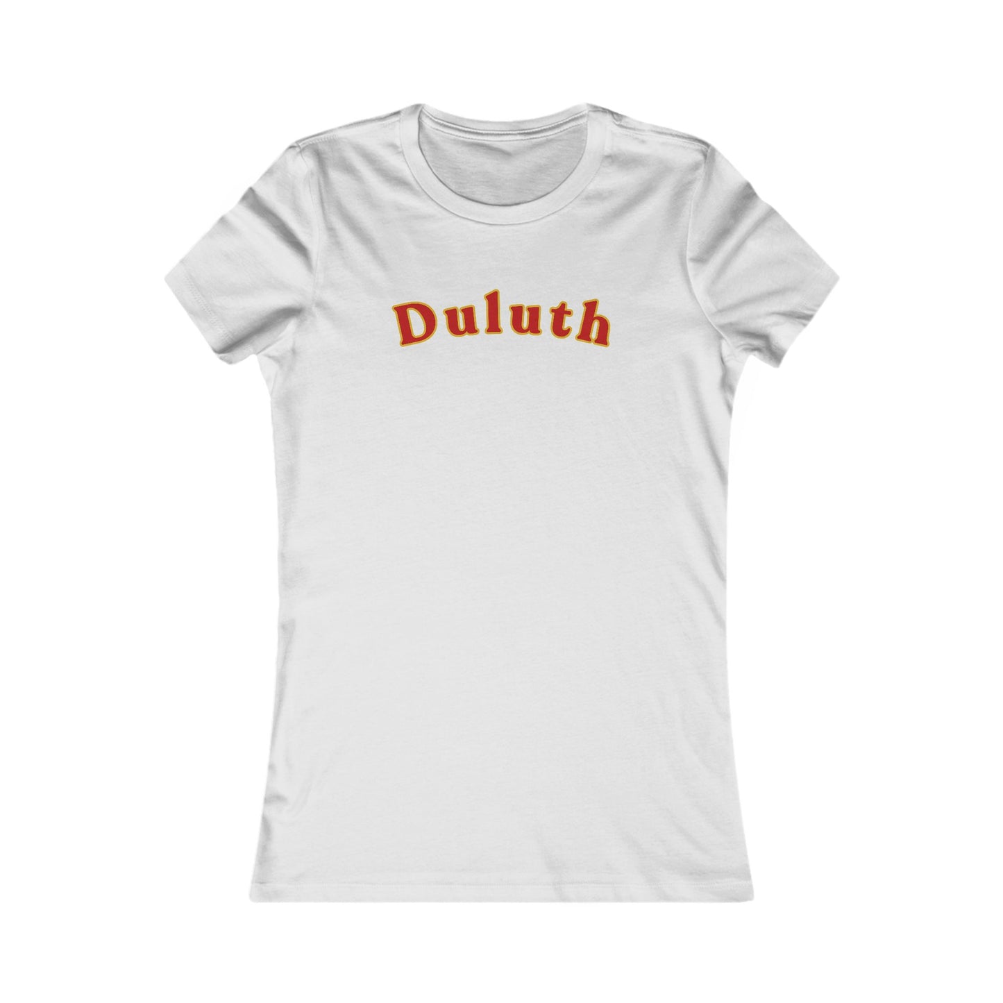 Duluth Curved Script Women's Tee — Retro City Pride T-Shirt