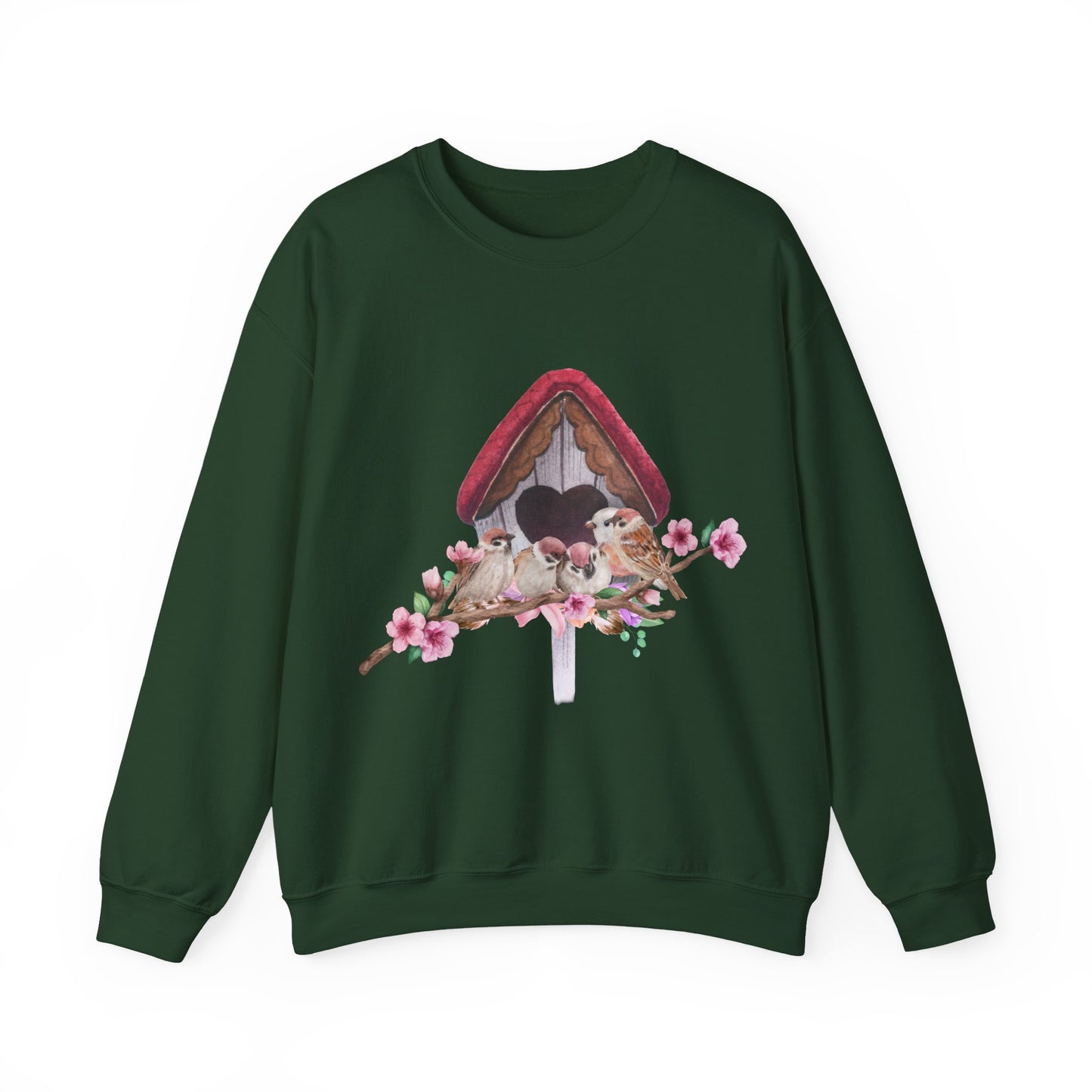 Cozy Birdhouse Crewneck Sweatshirt | Heavy Blend Pullover | True North