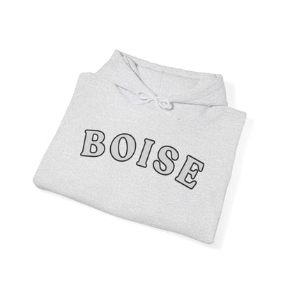 Boise Retro Arch Hoodie — Classic City Name Pullover