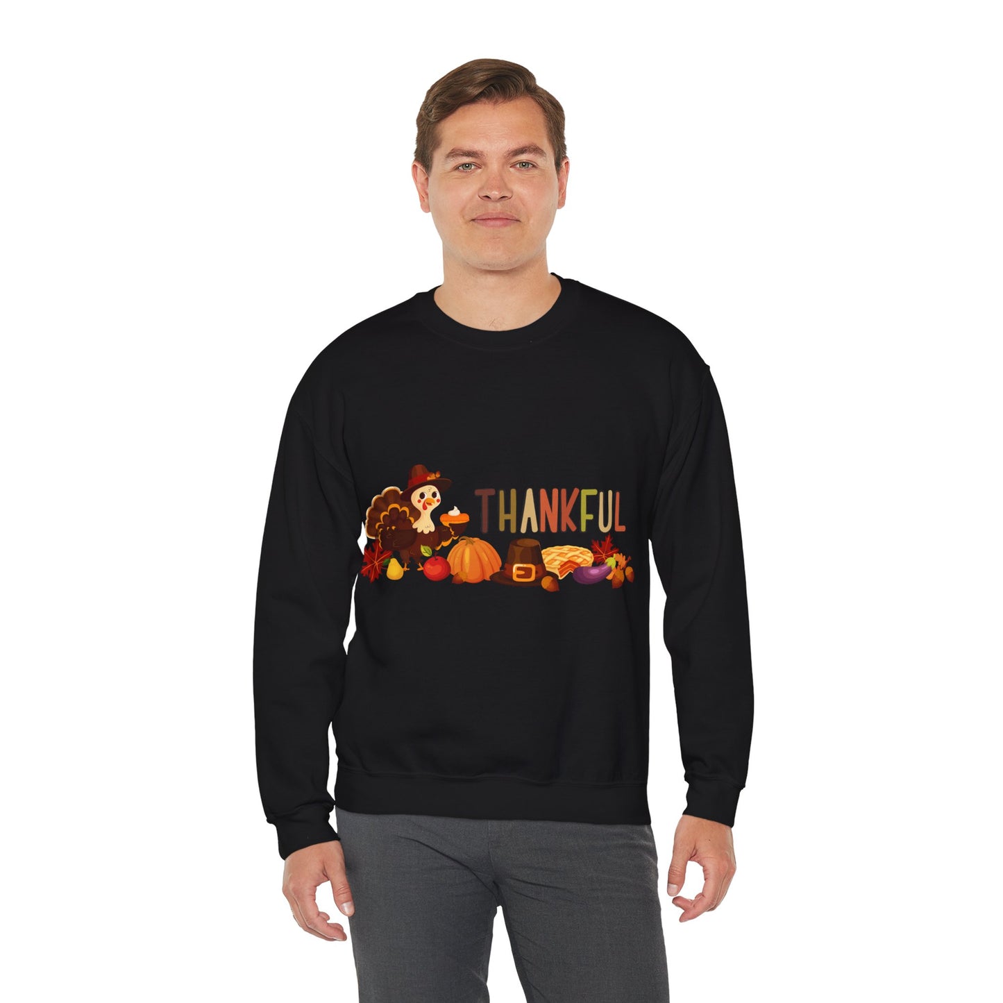 Thankful Thanksgiving Crewneck Sweatshirt  | True North