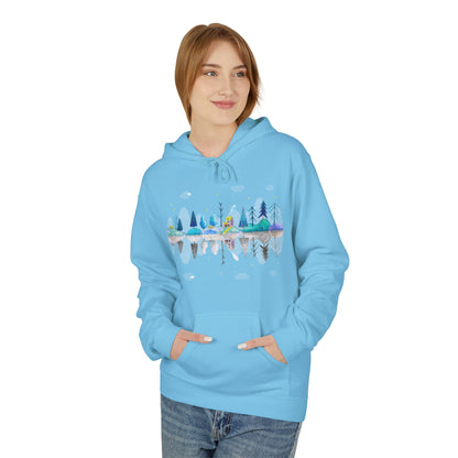 Cozy Nature-Inspired Fleece Hoodie | Inspirational Winter Apparel | True North