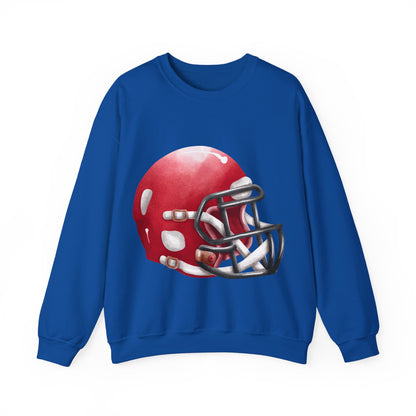 Football Helmet Crewneck Sweatshirt | Athletes and Game Day | True North