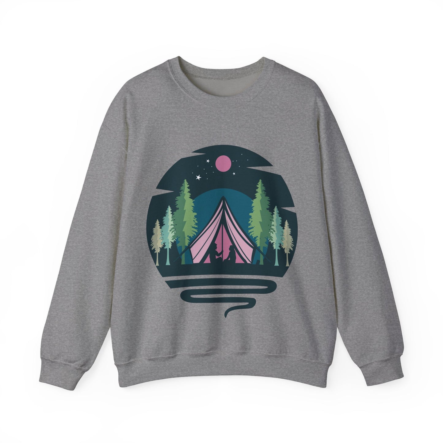 Camping Adventure Crewneck Sweatshirt |  Outdoor Lovers | True North