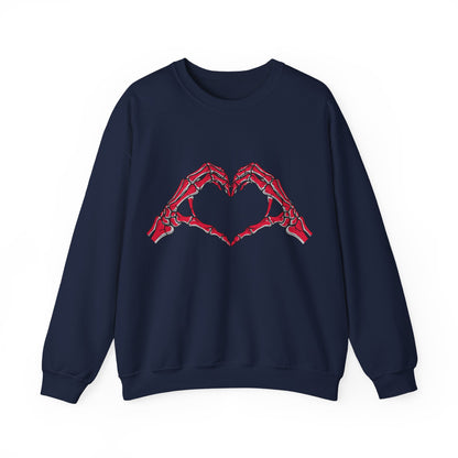 Heart Hands Crewneck Sweatshirt | Spooky Pullover | True North