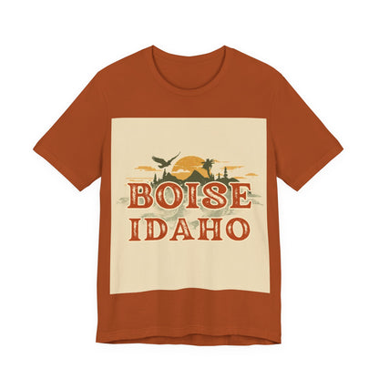 Boise Idaho Retro Sunset T-Shirt