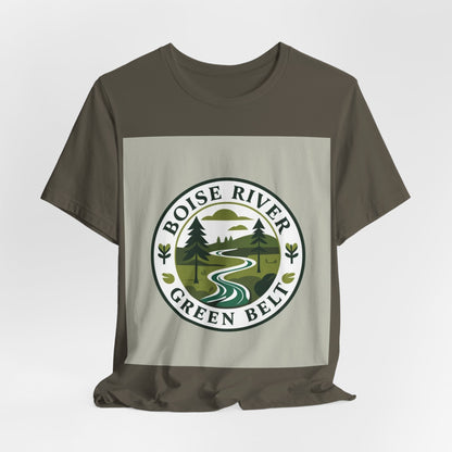 Boise River Green Belt Tee — Scenic River Nature T-Shirt