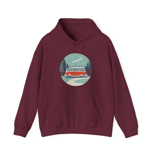 Cozy Retro Van Unisex Hoodie | Chill Days | True North